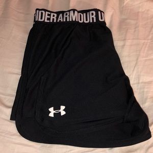 Black Under-Armour athletic shorts